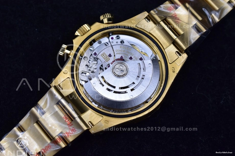 Daytona Diamonds on V Best 1:1 YG Edition 746 116508 QF Bracelet Dial Sporty Black SH4130 0808
